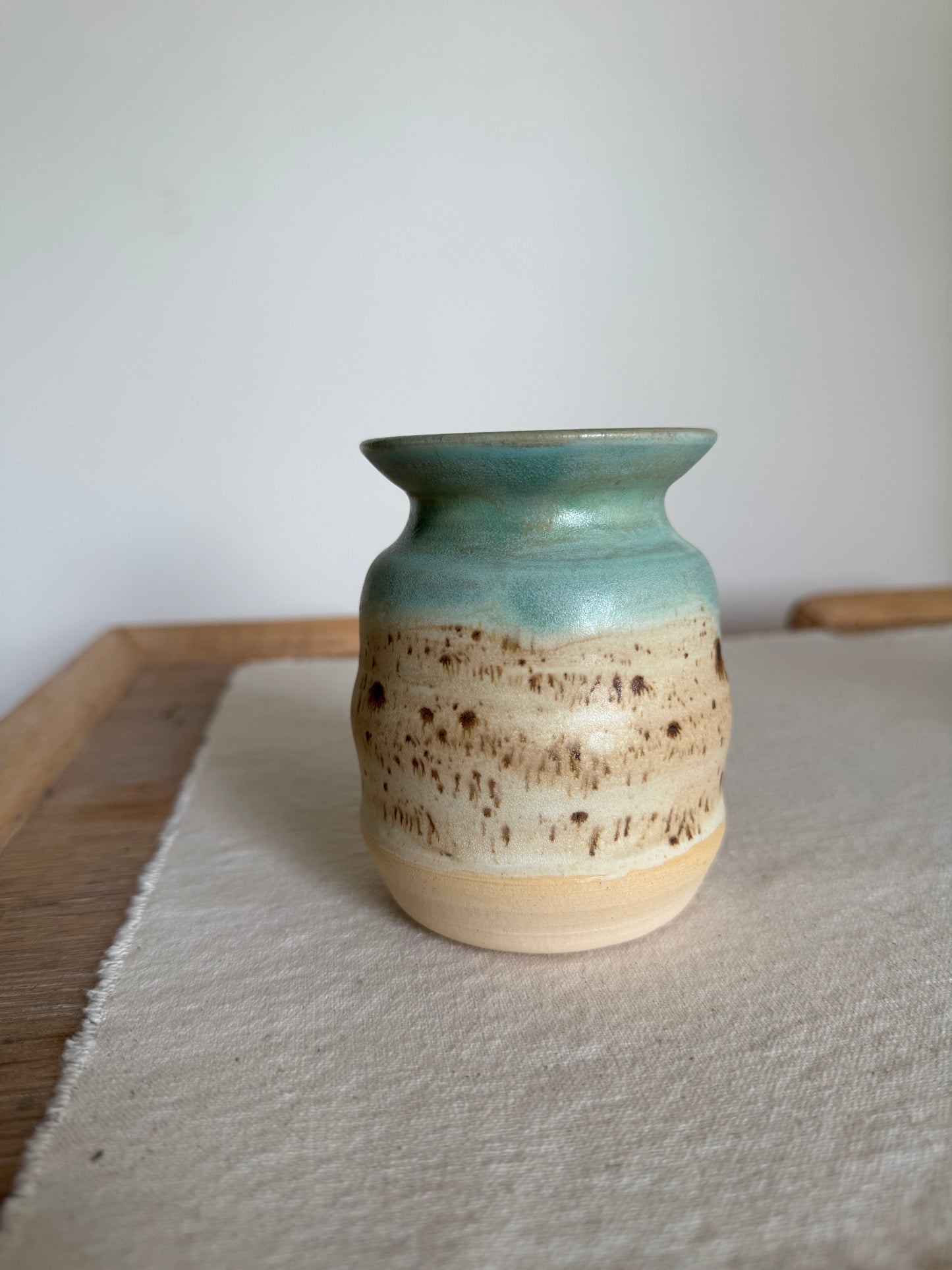 Speckled Blue Vases