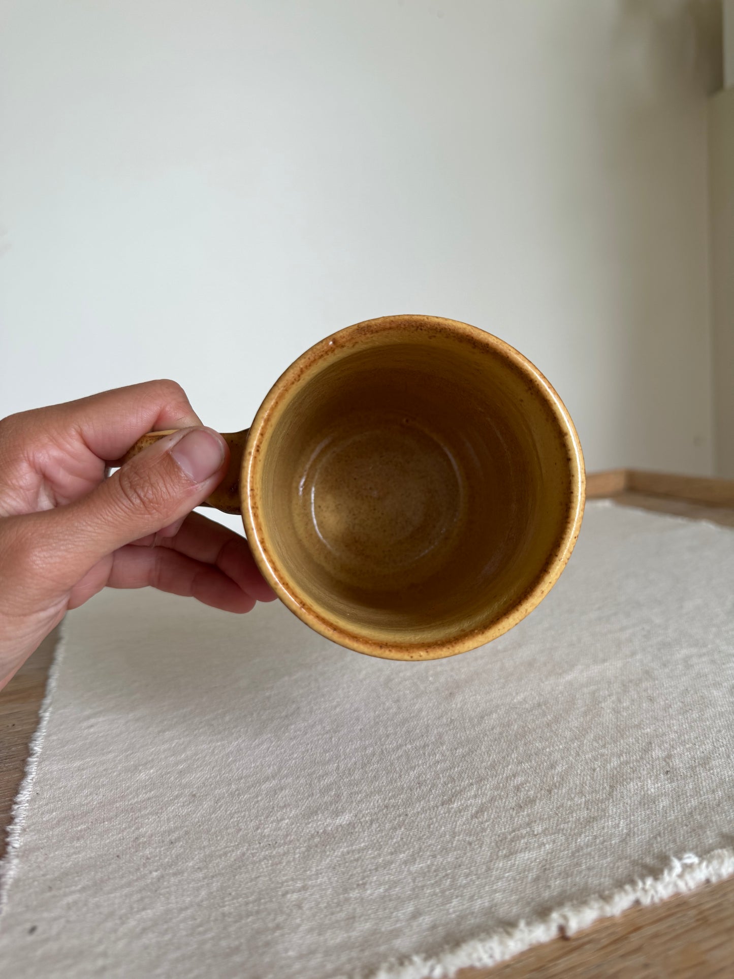 Abstract Yellow Mug