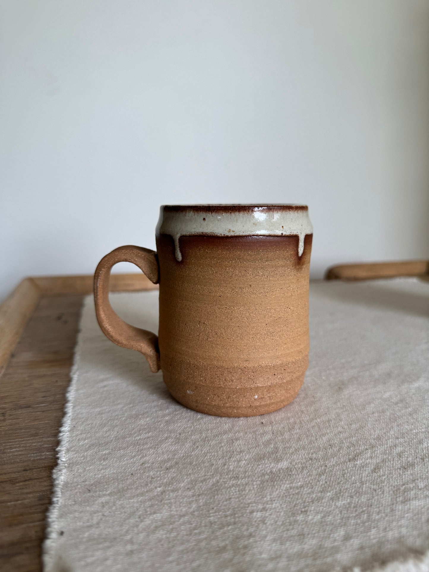 White Drip Mugs