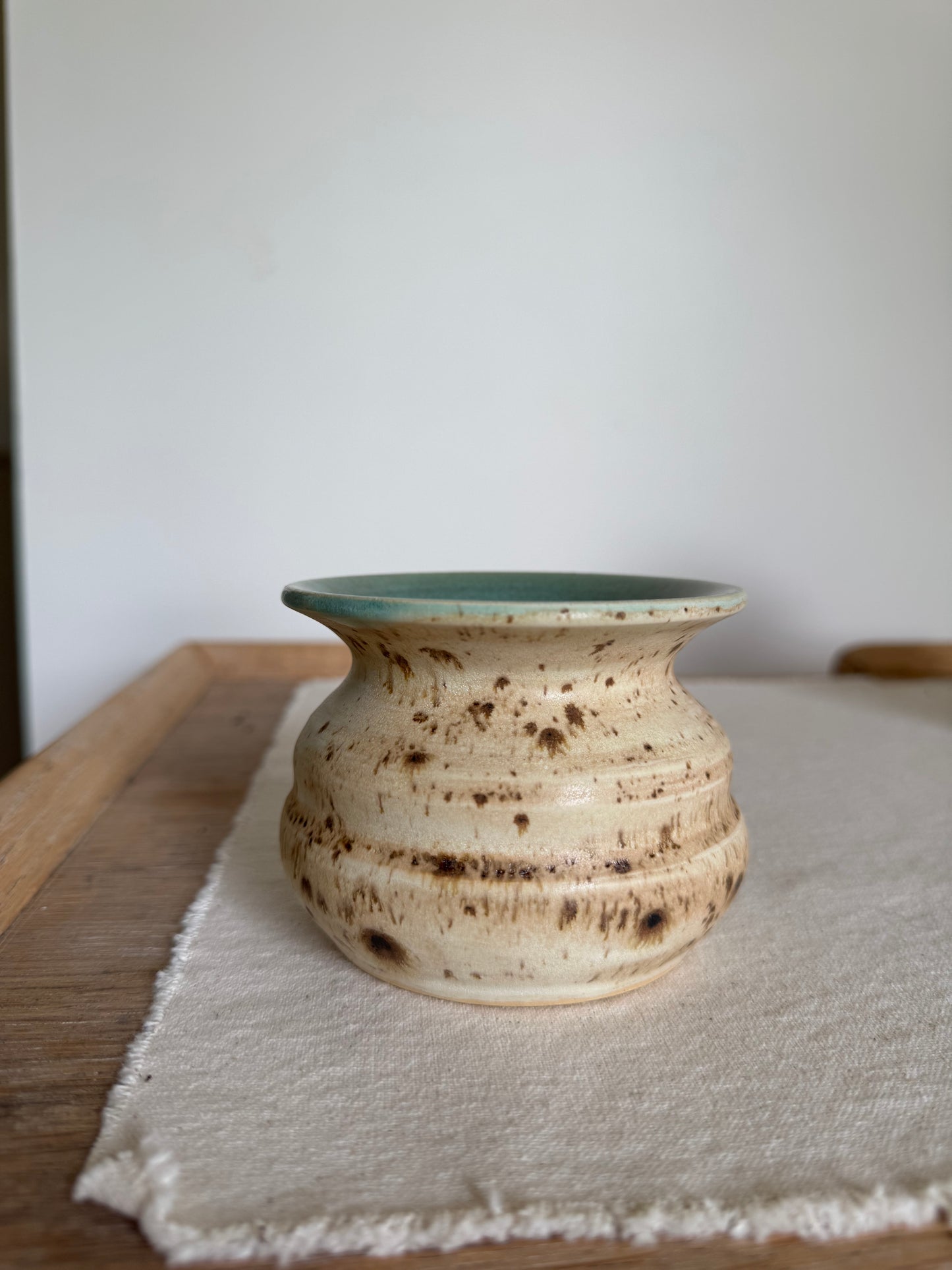 Speckled Blue Vases