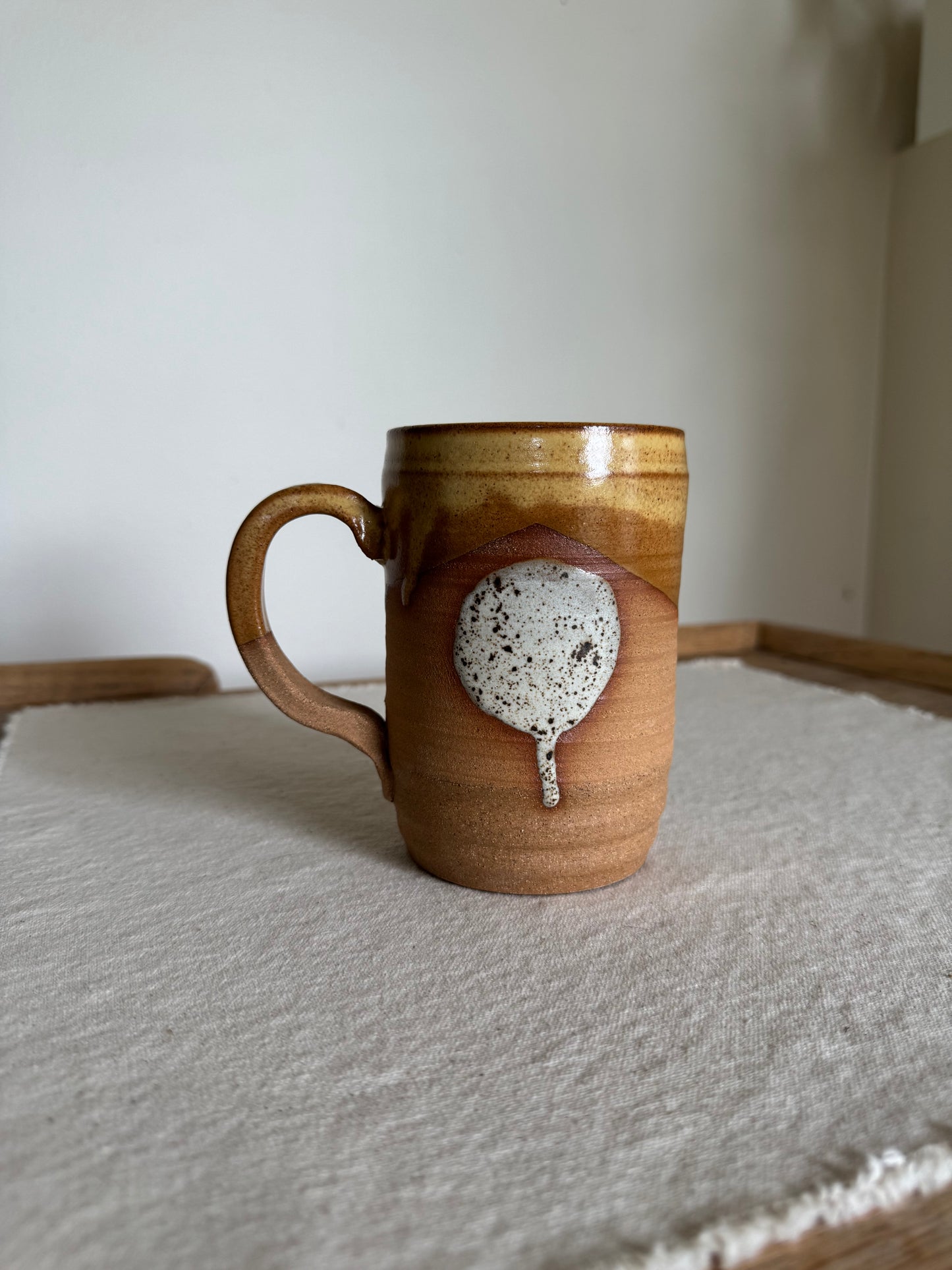 Abstract Yellow Mug
