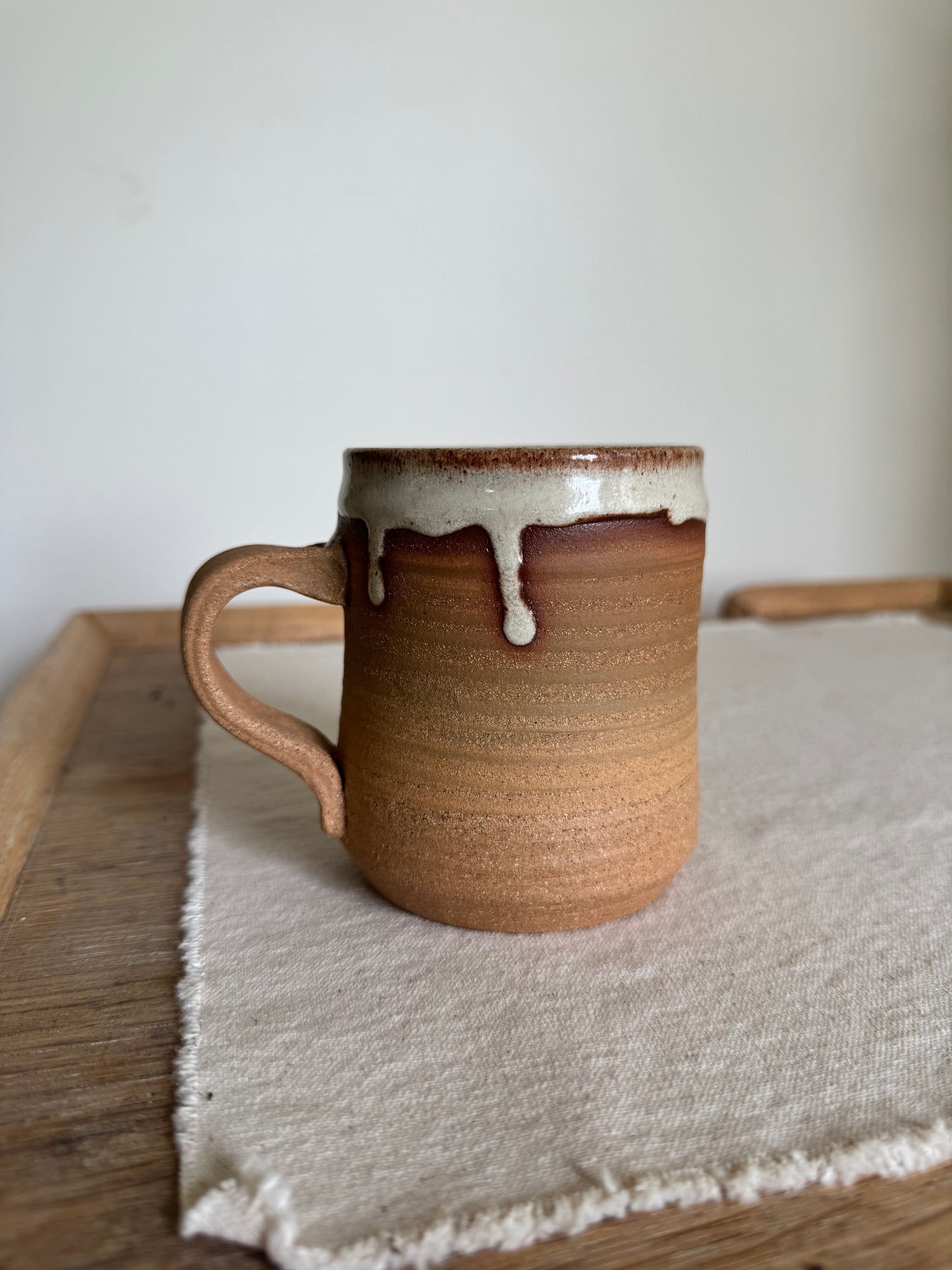 White Drip Mugs