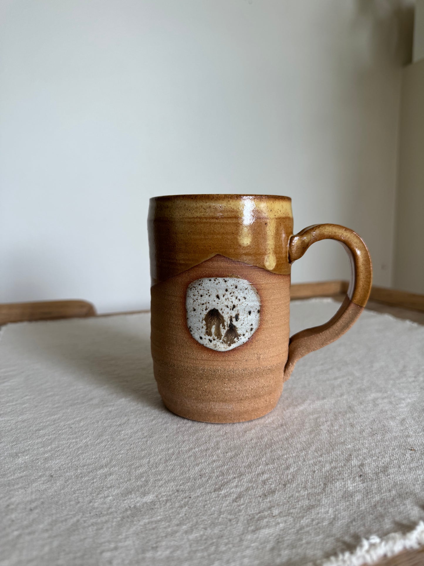 Abstract Yellow Mug