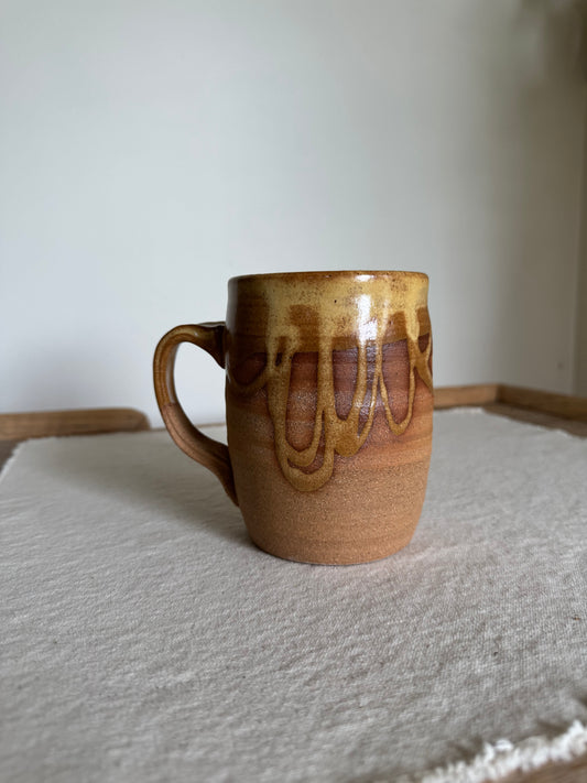 Abstract Yellow Mug