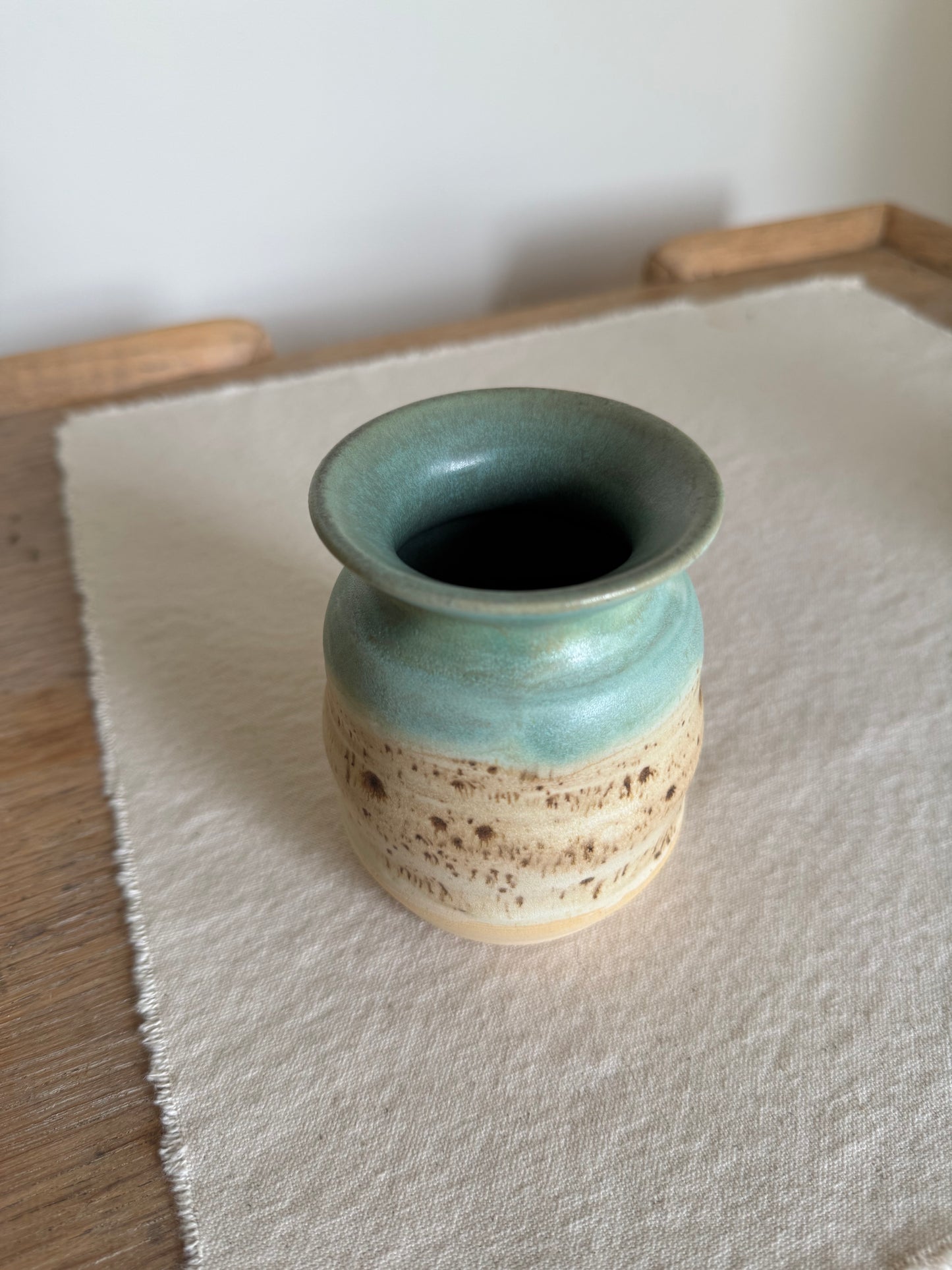 Speckled Blue Vases